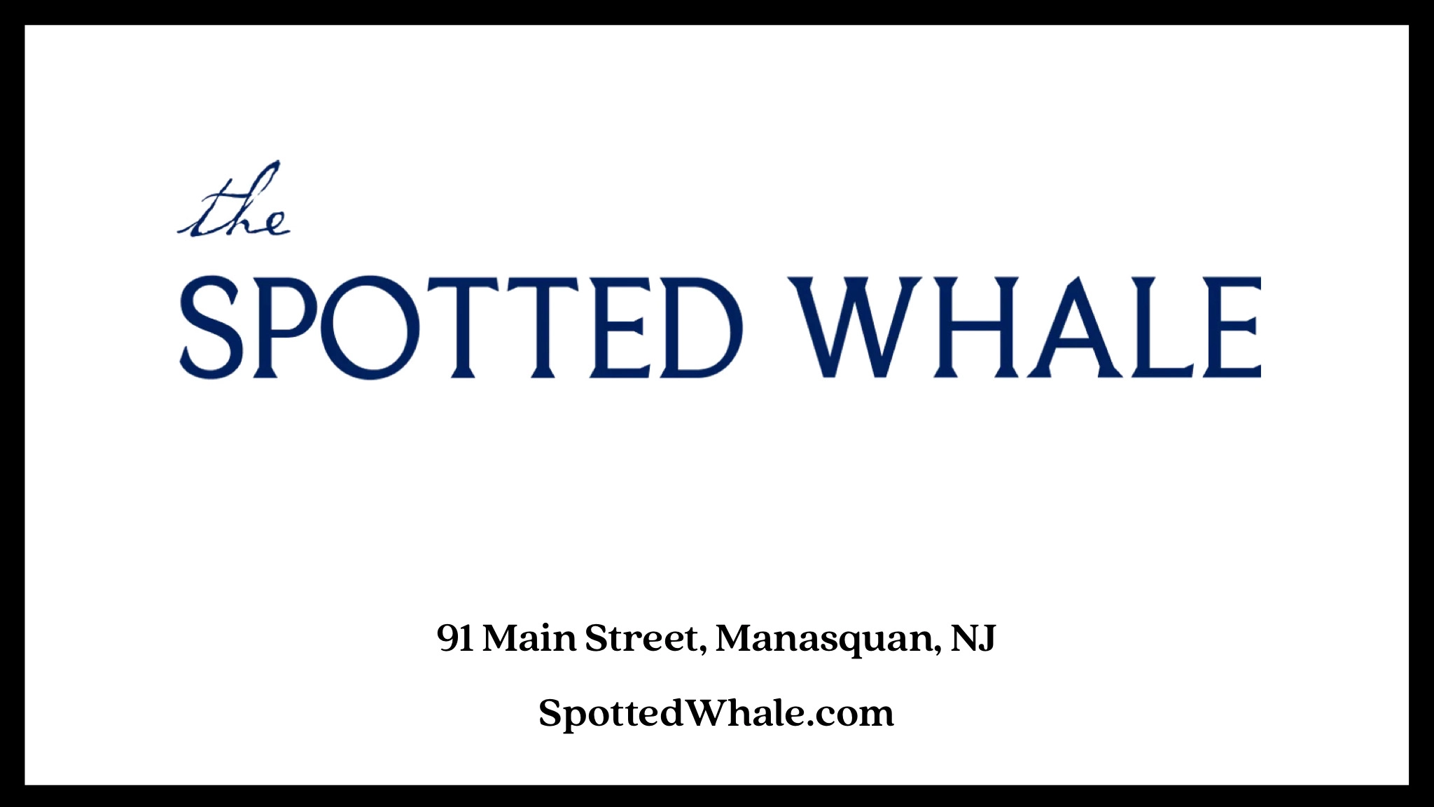 The Spotted Whale Graphic